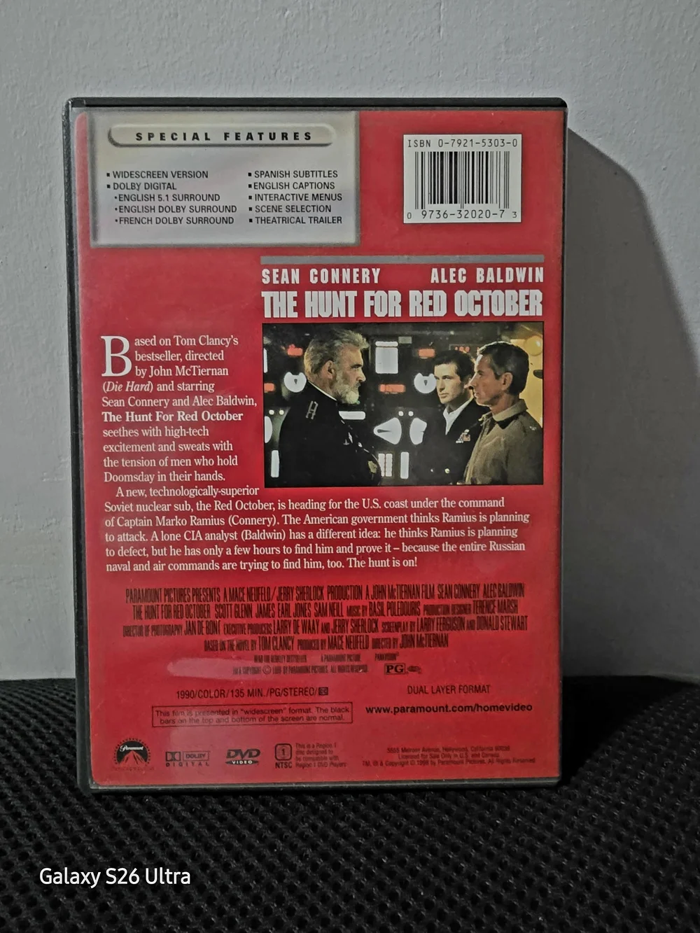 The Hunt for Red October [DVD] Sean Connery Alec Baldwin